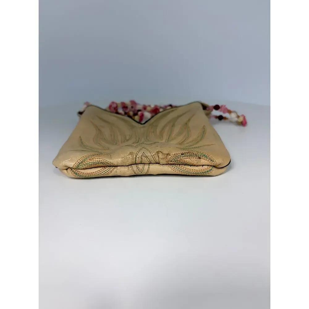 Handmade Cowboy Boot Purse with Stones as handle